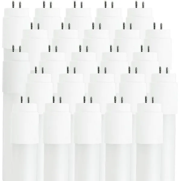 25 Pk 3 Foot SATCO 10 Watt; 3 Foot LED T8; Medium Bi Pin base; 3000K, 3500K, 4000K, 5000K; 50000 Average rated hours; 1450 Lumens; Type A; Ballast dependent