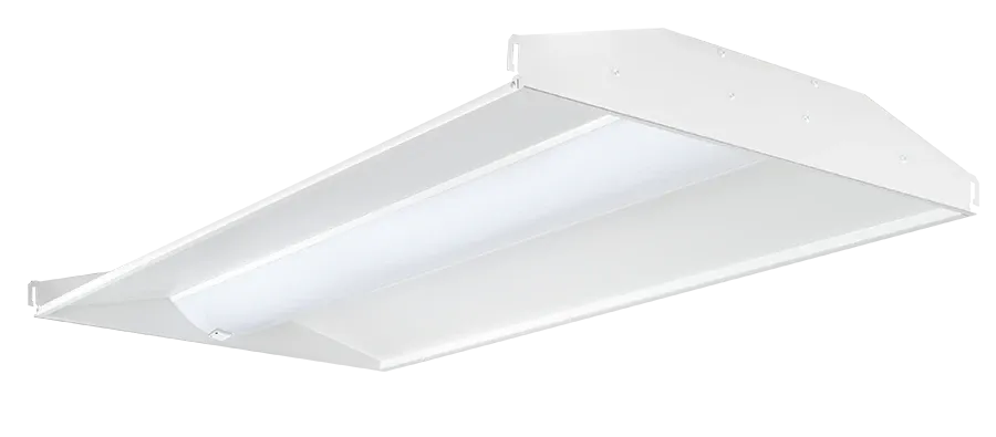 2X4 LED Center Basket Troffer, 5,882 Lumen Max, Wattage and CCT Selectable, 120-277V