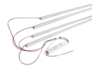 4 Foot LED Magnetic Strip Retrofit Kit for Linear Fixtures, 60W, 120-277V, 5000K