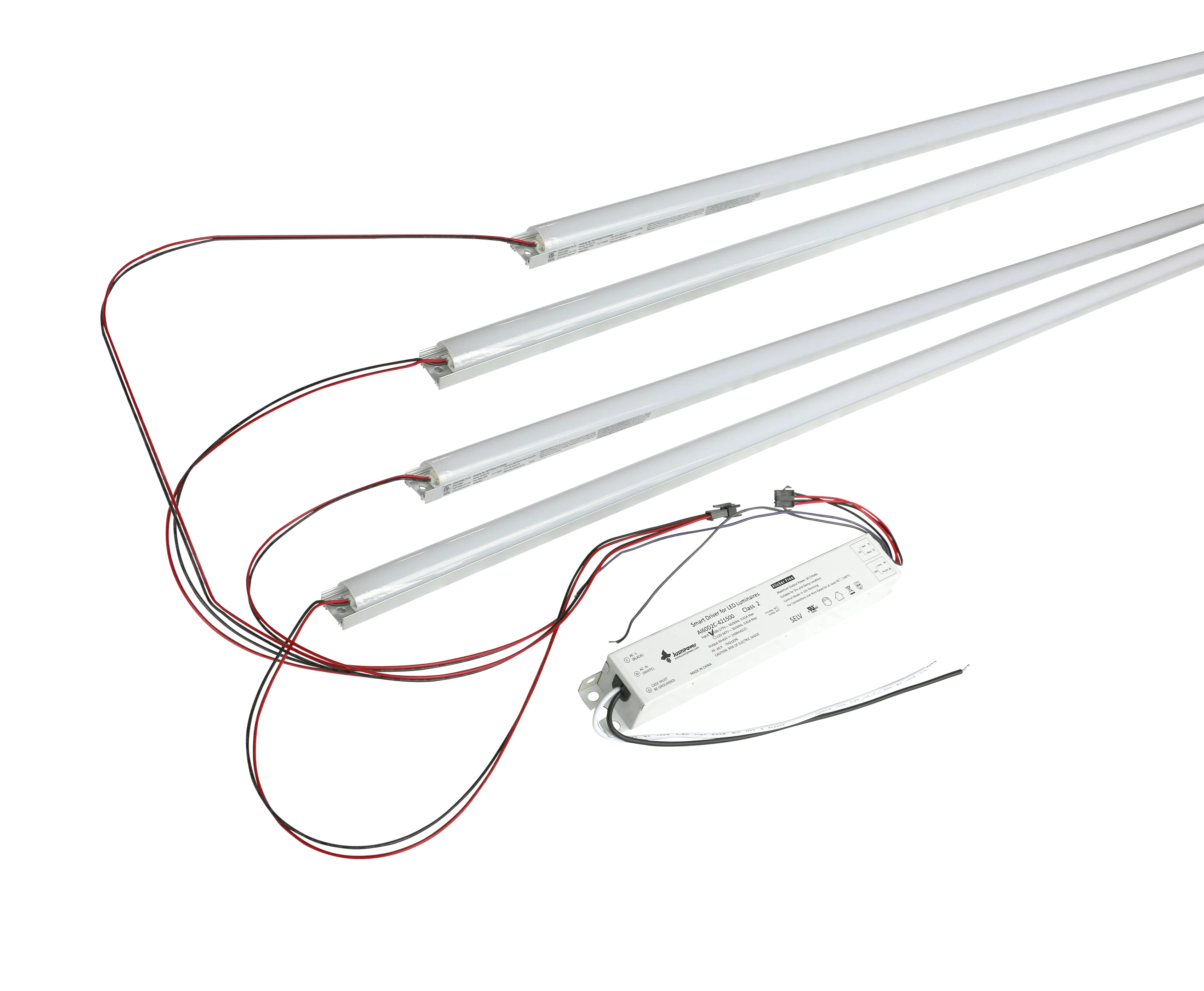 4 Foot LED Magnetic Strip Retrofit Kit for Linear Fixtures, 60W, 120-277V, 5000K