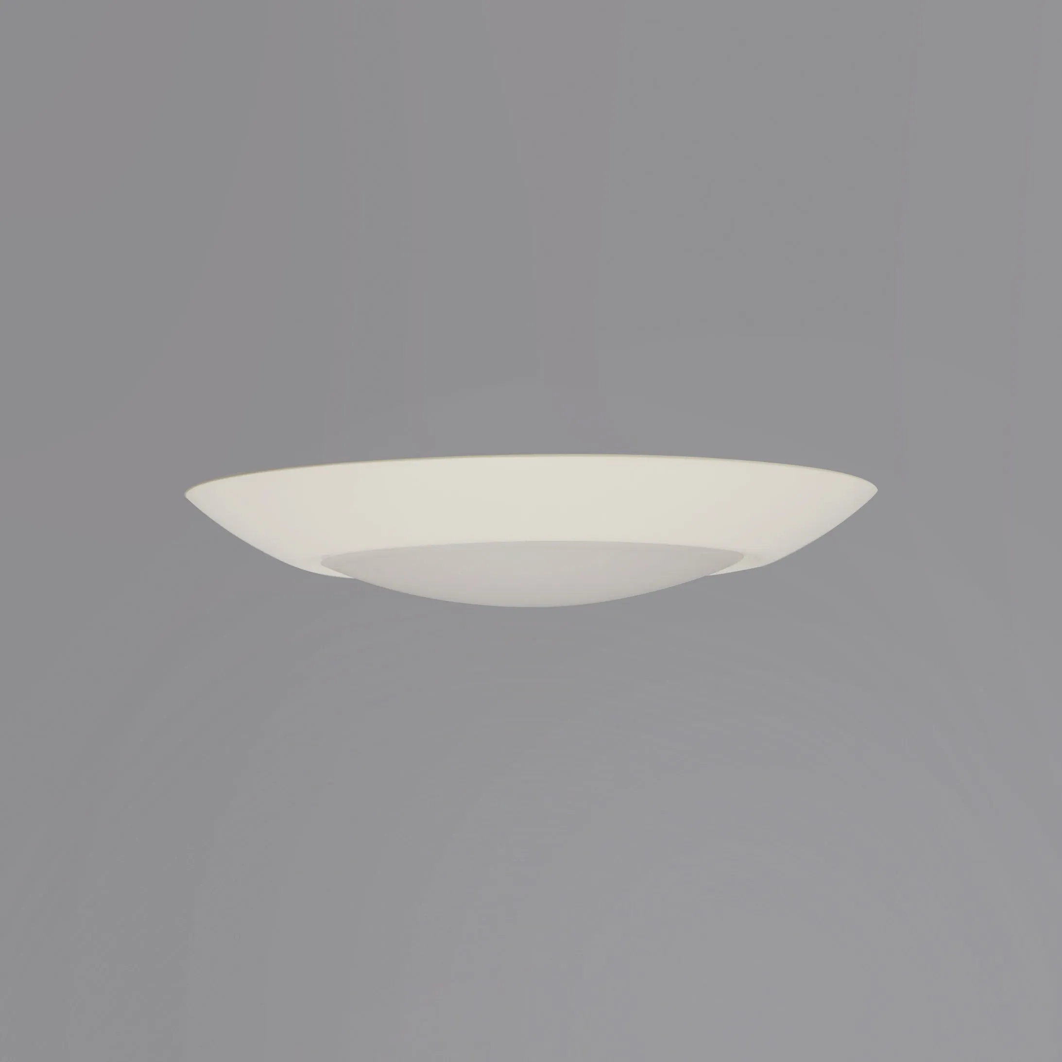 6.25" LED Flush Mount, 1350 Lumens, 12W, 2700K CCT, 120V, White Finish
