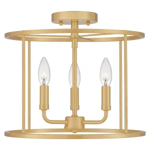 Abner Three Light Semi Flush Mount