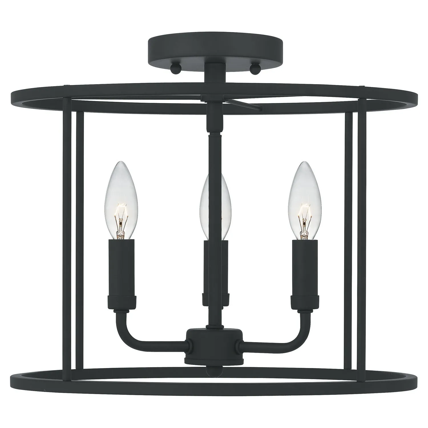 Abner Three Light Semi Flush Mount