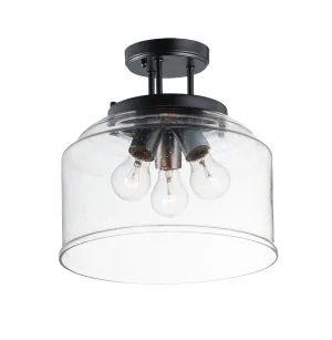 Acadia Three Light Semi-Flush Mount