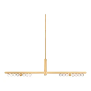 Annecy Linear - Vintage Brass 2 Lights
