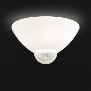 Argea Flush Ceiling Light From Venini With Gold Or Silver Leaf