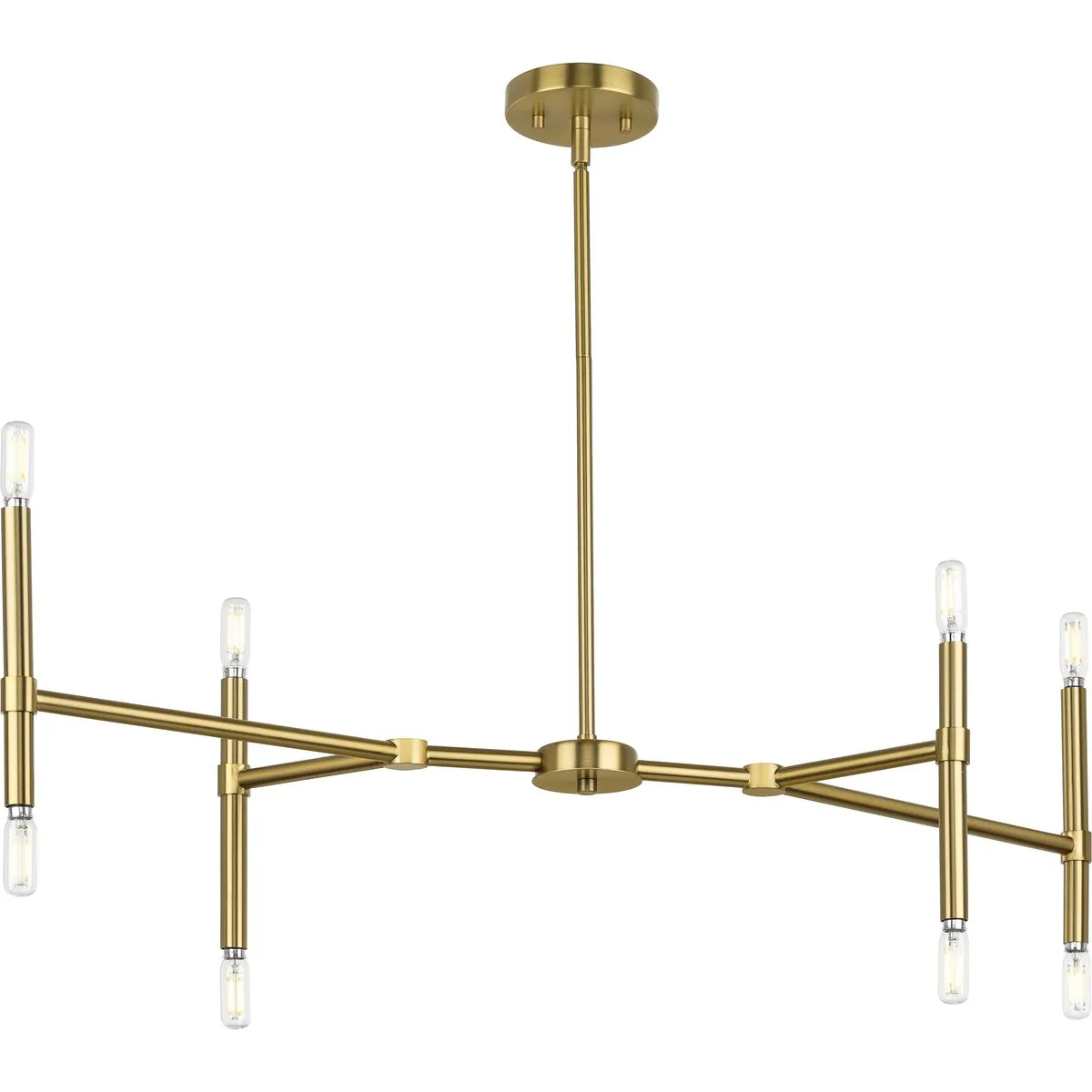 Arya Collection Eight-Light Linear Chandelier