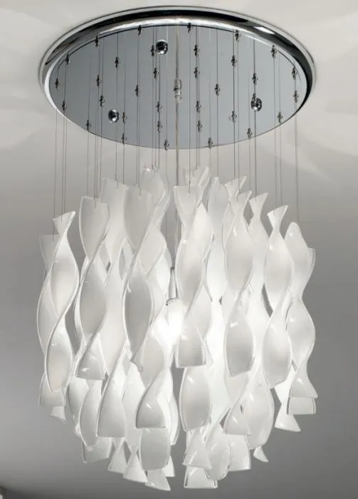 Aura Sp45 Ceiling Light In 4 Lovely Murano Glass Colours