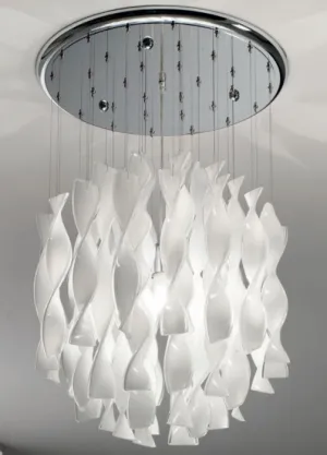 Aura Sp45 Ceiling Light In 4 Lovely Murano Glass Colours