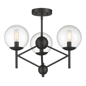 Auresa Three Light Semi Flush Mount