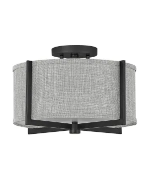 Axis Heathered Gray LED Semi-Flush Mount
