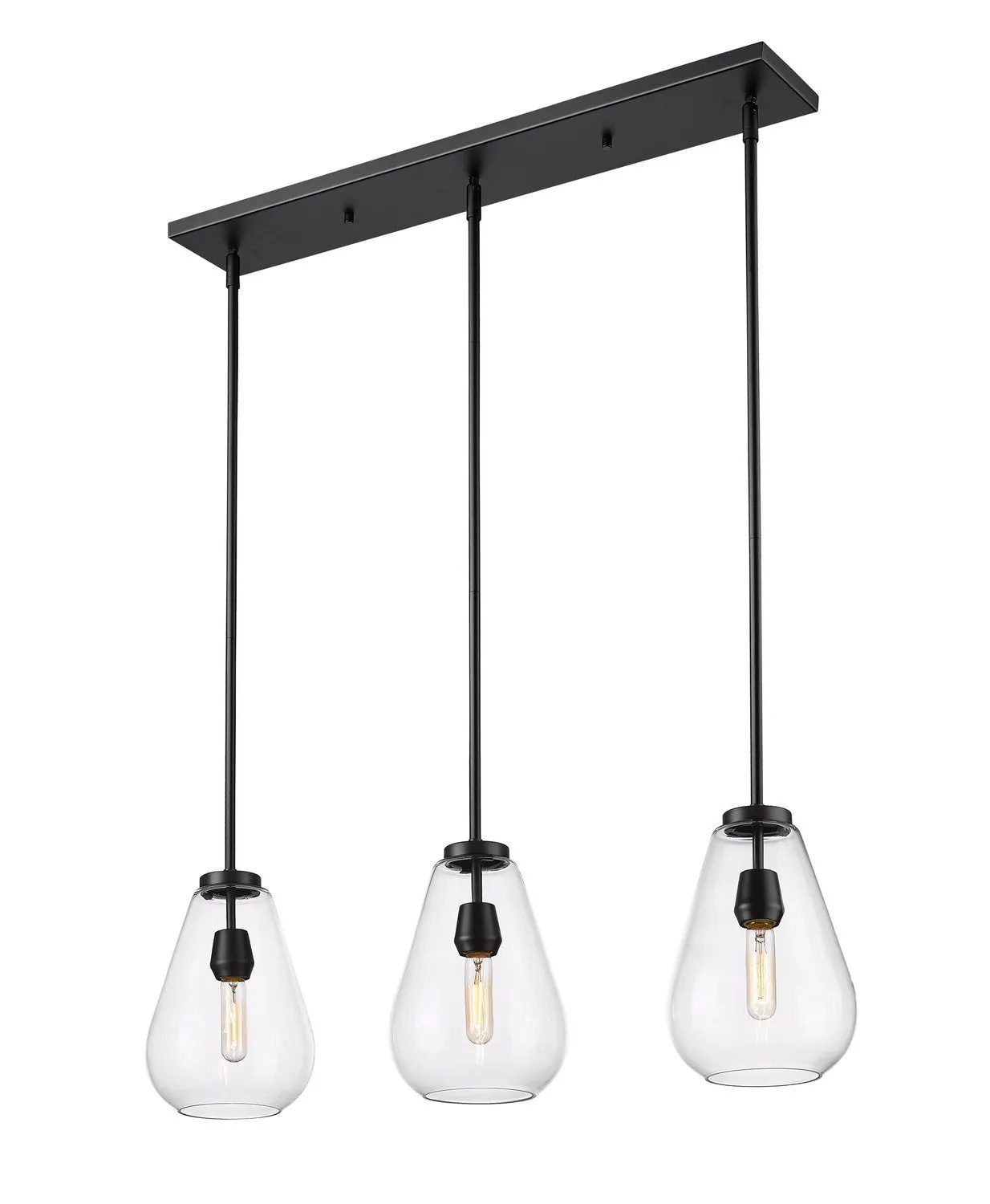 Ayra Three Light Linear Chandelier