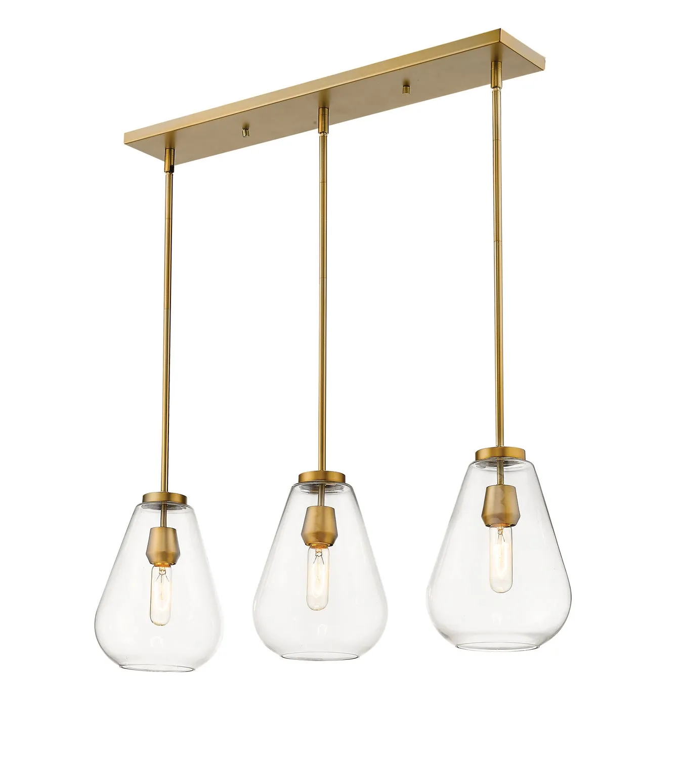 Ayra Three Light Linear Chandelier