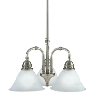 Aztec by Kichler Lighting 34252 Three Light Hanging Pendant Chandelier in Antique Pewter Finish