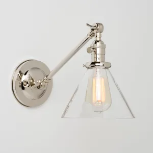 Beck (Clear) | Adjustable Arm Sconce