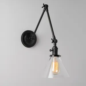 Beck (Clear) | Adjustable Arms Sconce