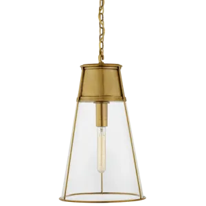Blaese Pendant in Hand-Rubbed Antique Brass