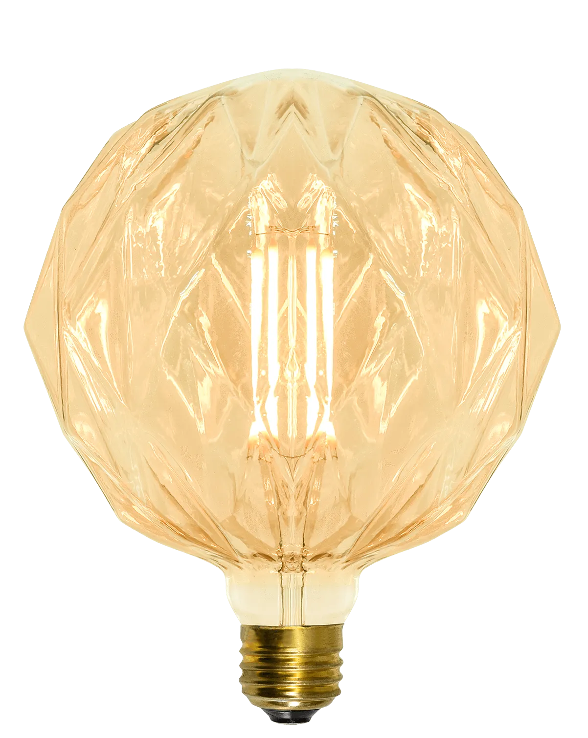 Bulb: LED Amber - Geometric Globe