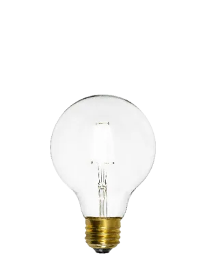 Bulb: LED - Clear 3" Globe 3500K