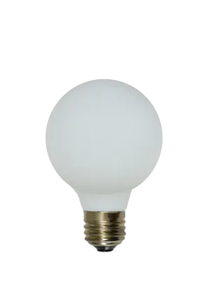 Bulb: LED - Porcelain Matte White 3" Globe