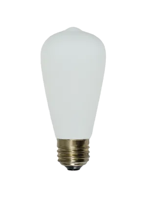 Bulb: LED - Porcelain Matte White Edison