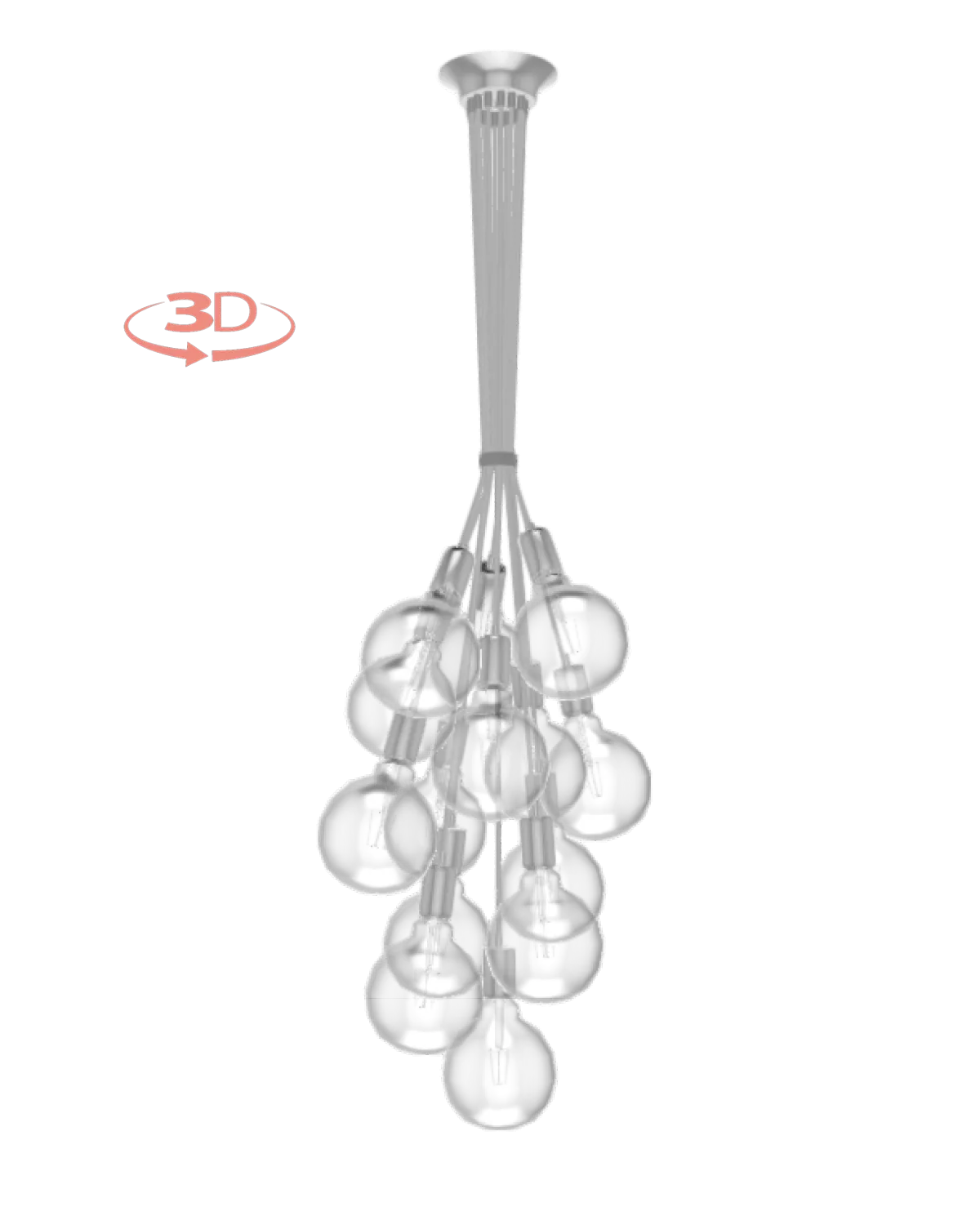 Cluster Chandelier - Grape: Design Your Own 14 Pendant
