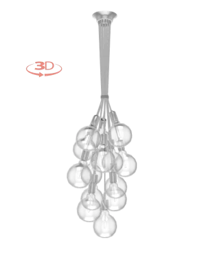 Cluster Chandelier - Grape: Design Your Own 14 Pendant