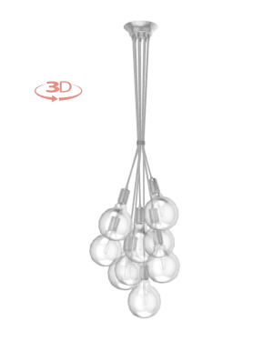 Cluster Chandelier - Grape: Design Your Own 9 Pendant