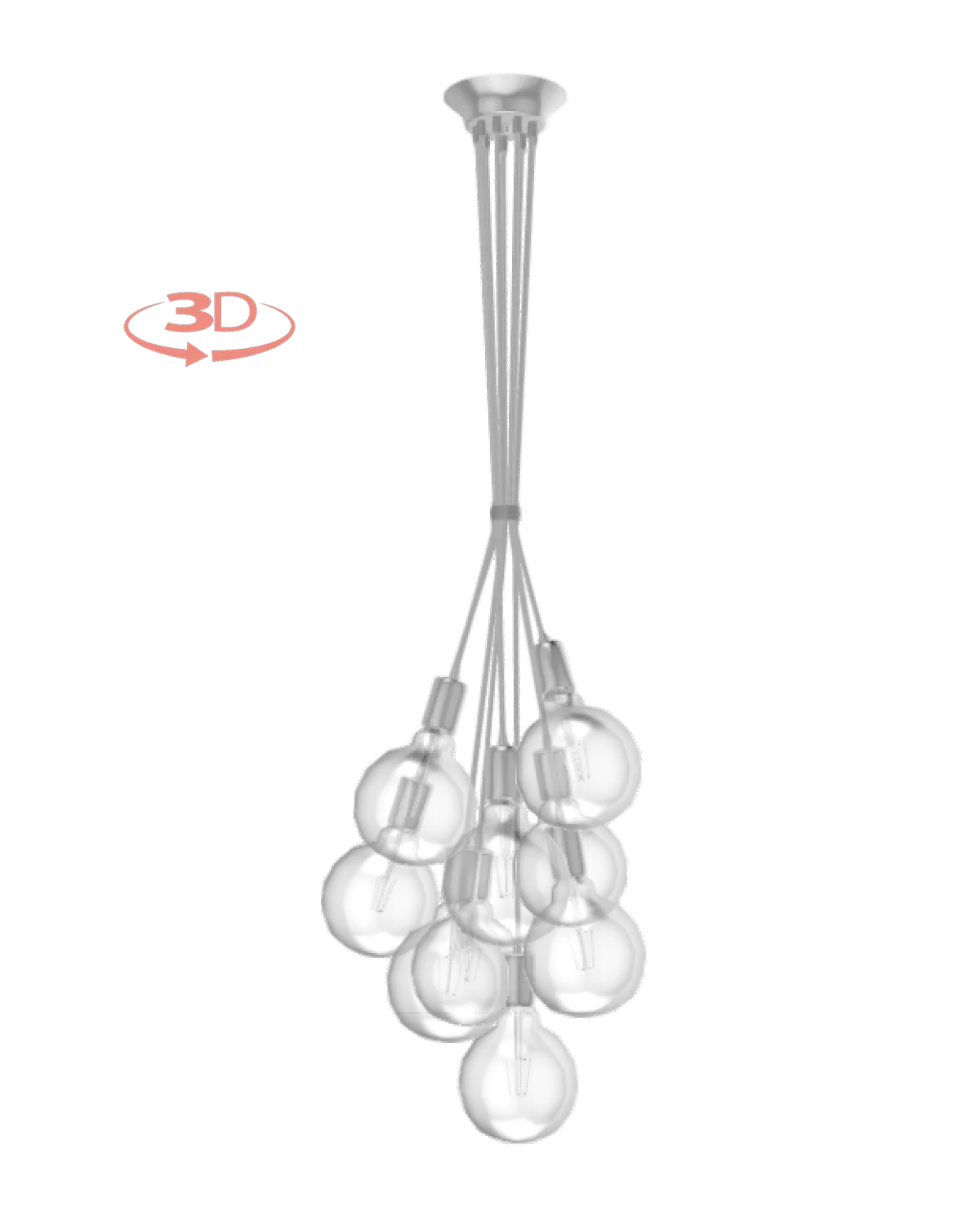 Cluster Chandelier - Grape: Design Your Own 9 Pendant