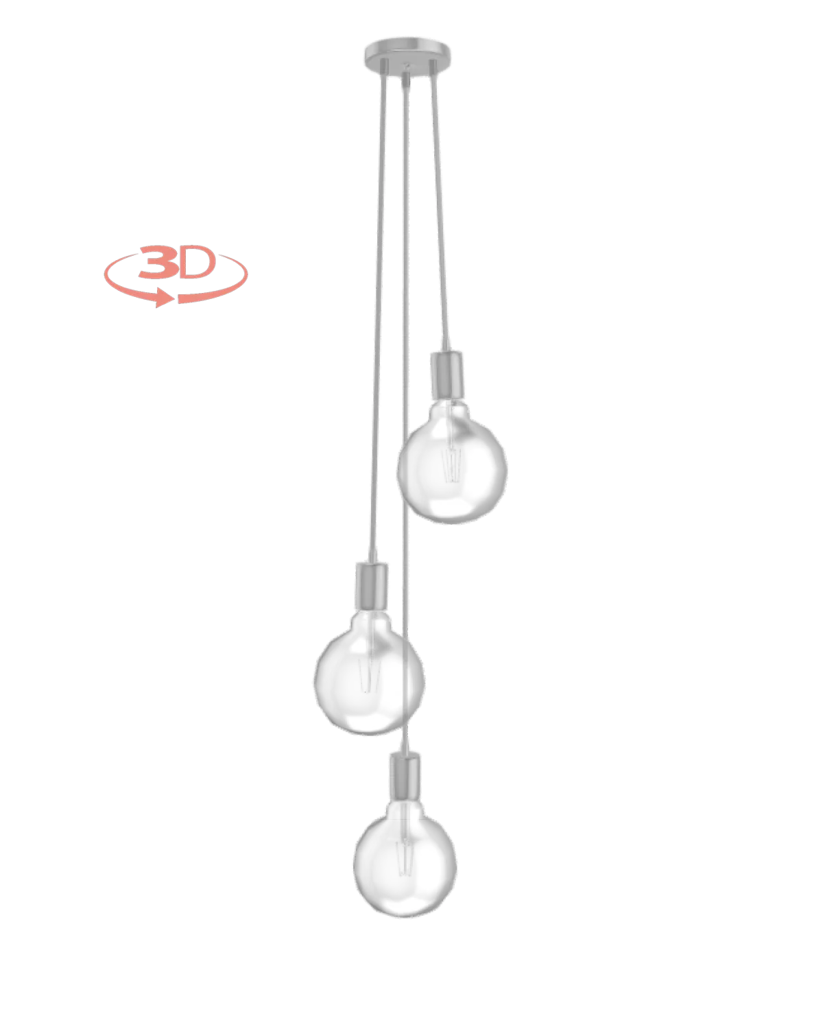 Cluster Chandelier - Staggered: Design Your Own 3 Pendant