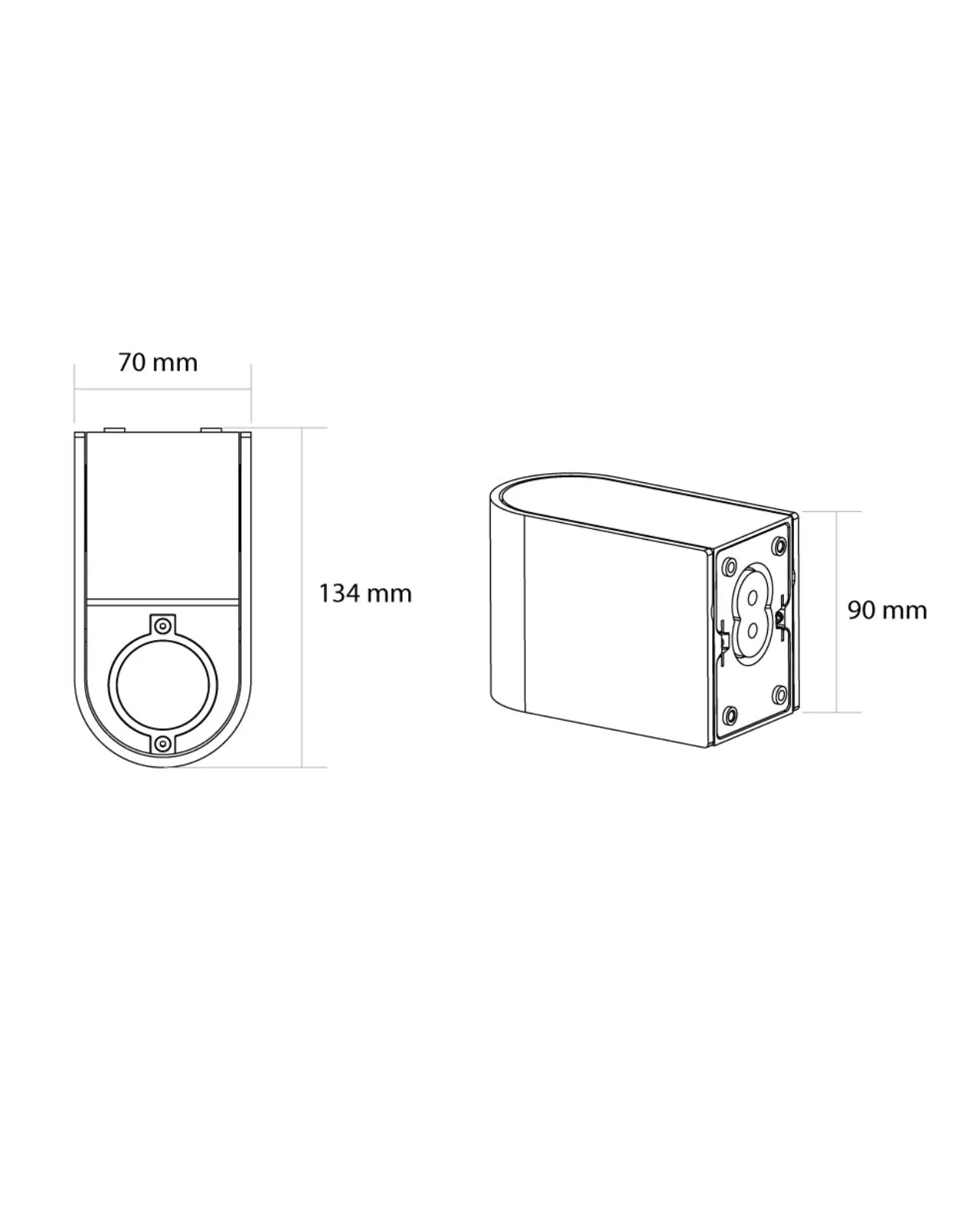 Contemporary Fixed IP65 Wall Light