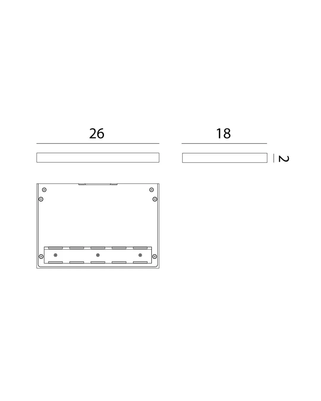 Contemporary LED Ledge Wall Light | Assorted Finish