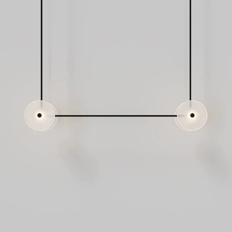Coral Duo Linear Pendant