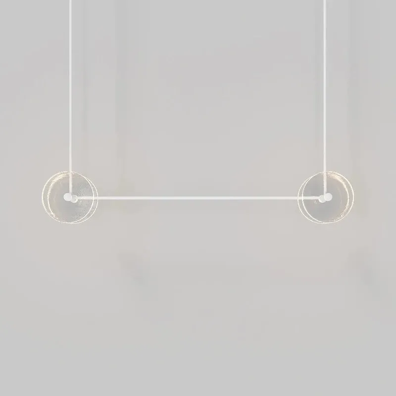 Coral Duo Linear Pendant