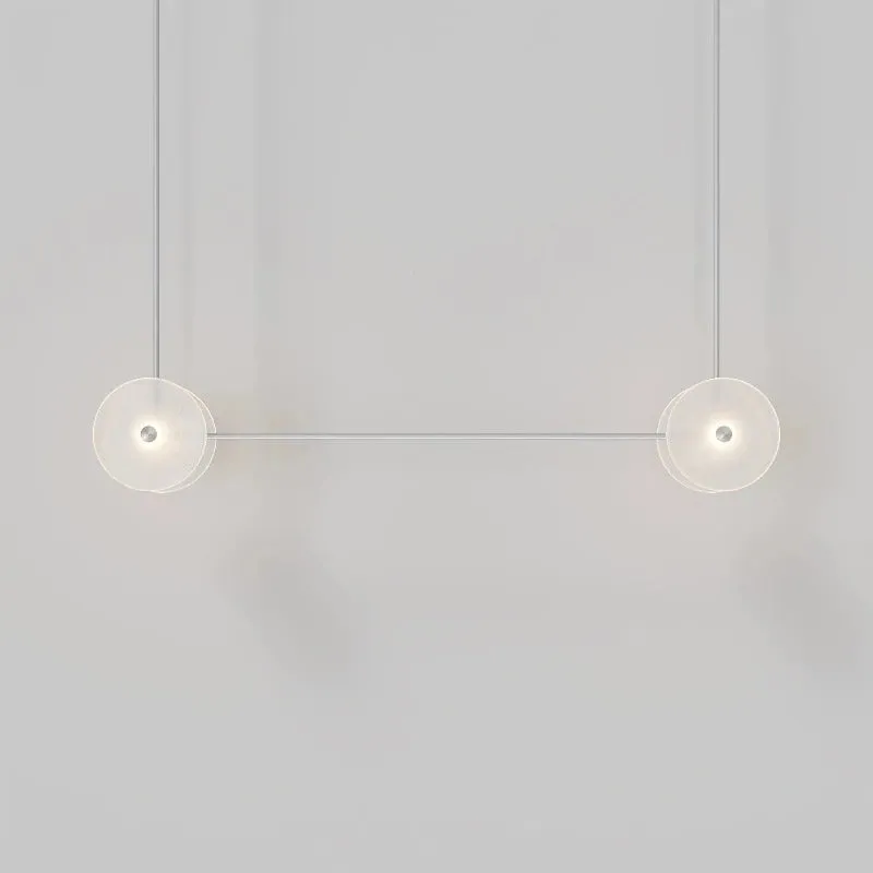Coral Duo Linear Pendant
