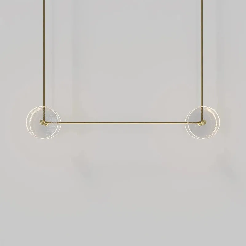Coral Duo Linear Pendant