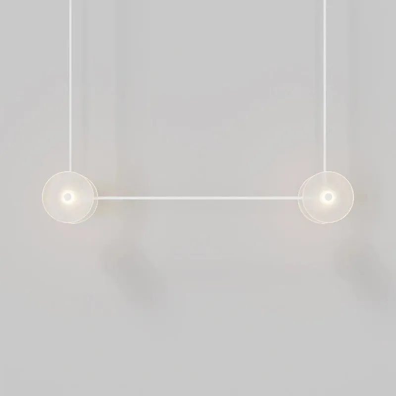 Coral Duo Linear Pendant