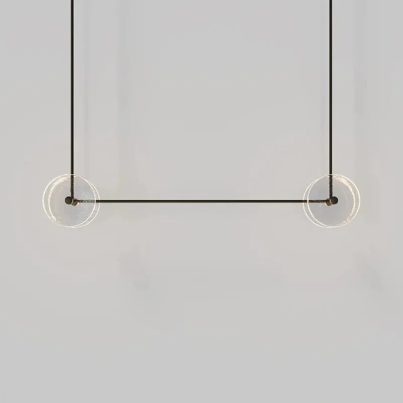 Coral Duo Linear Pendant