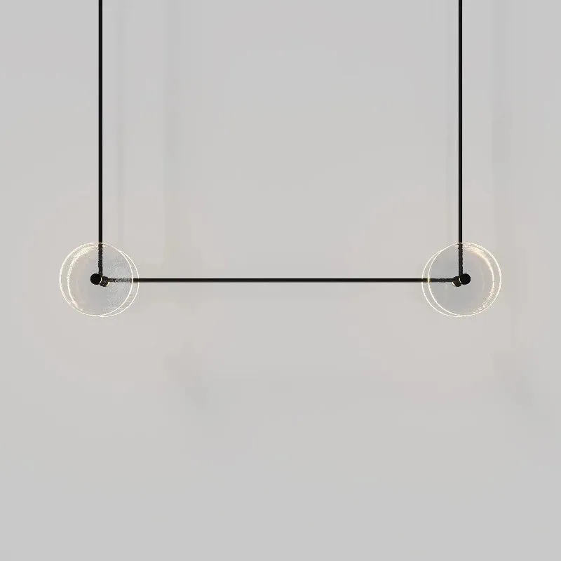 Coral Duo Linear Pendant