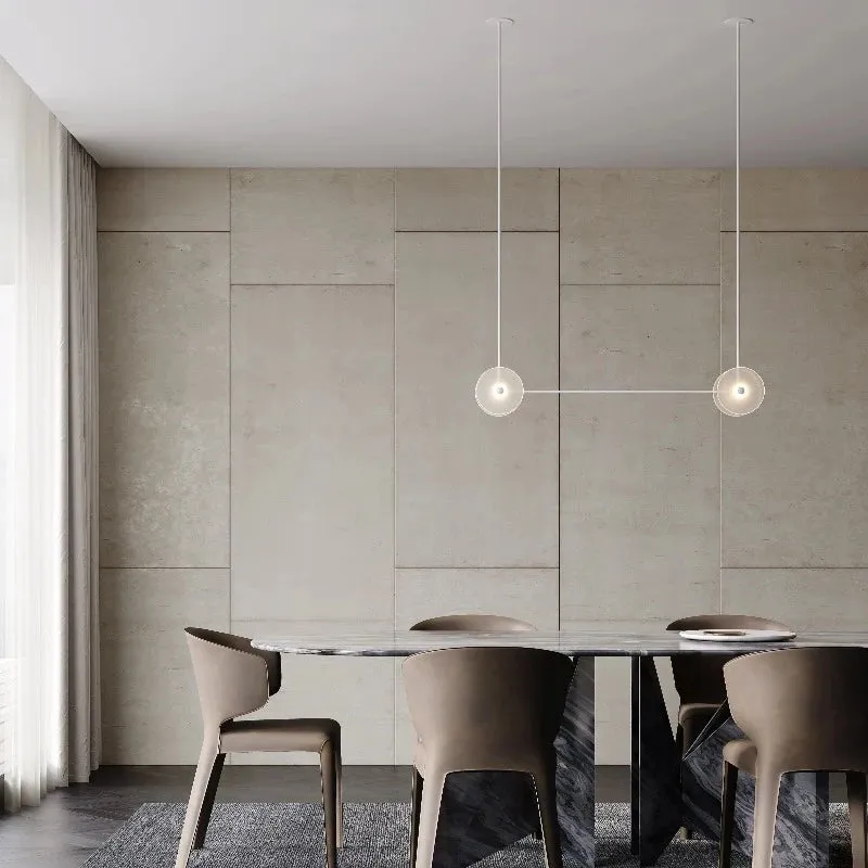 Coral Duo Linear Pendant