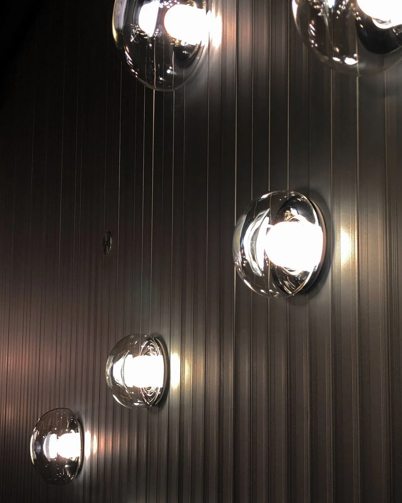 Curved Hand-Blown Bubble Wall/Ceiling Light | Dew Drops