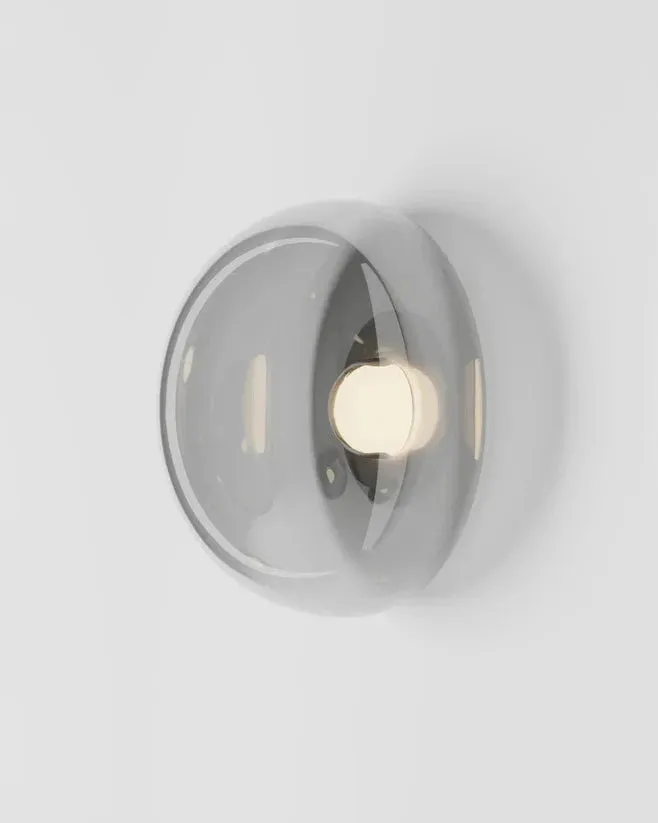 Curved Hand-Blown Bubble Wall/Ceiling Light | Dew Drops