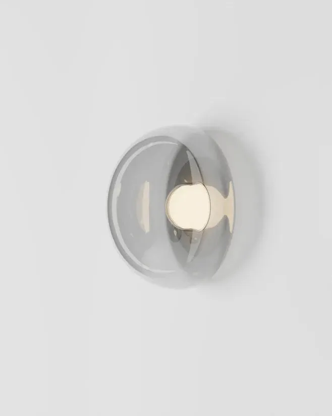 Curved Hand-Blown Bubble Wall/Ceiling Light | Dew Drops