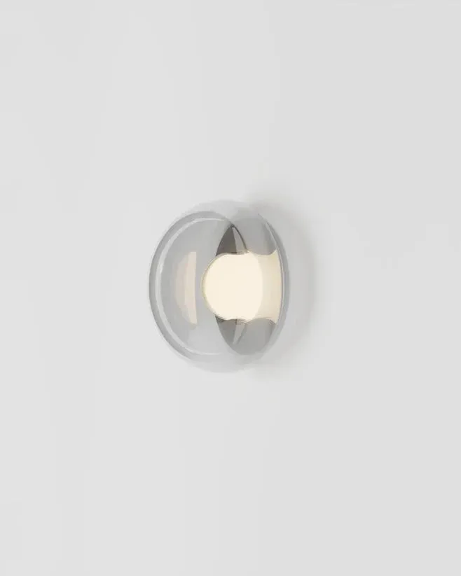 Curved Hand-Blown Bubble Wall/Ceiling Light | Dew Drops
