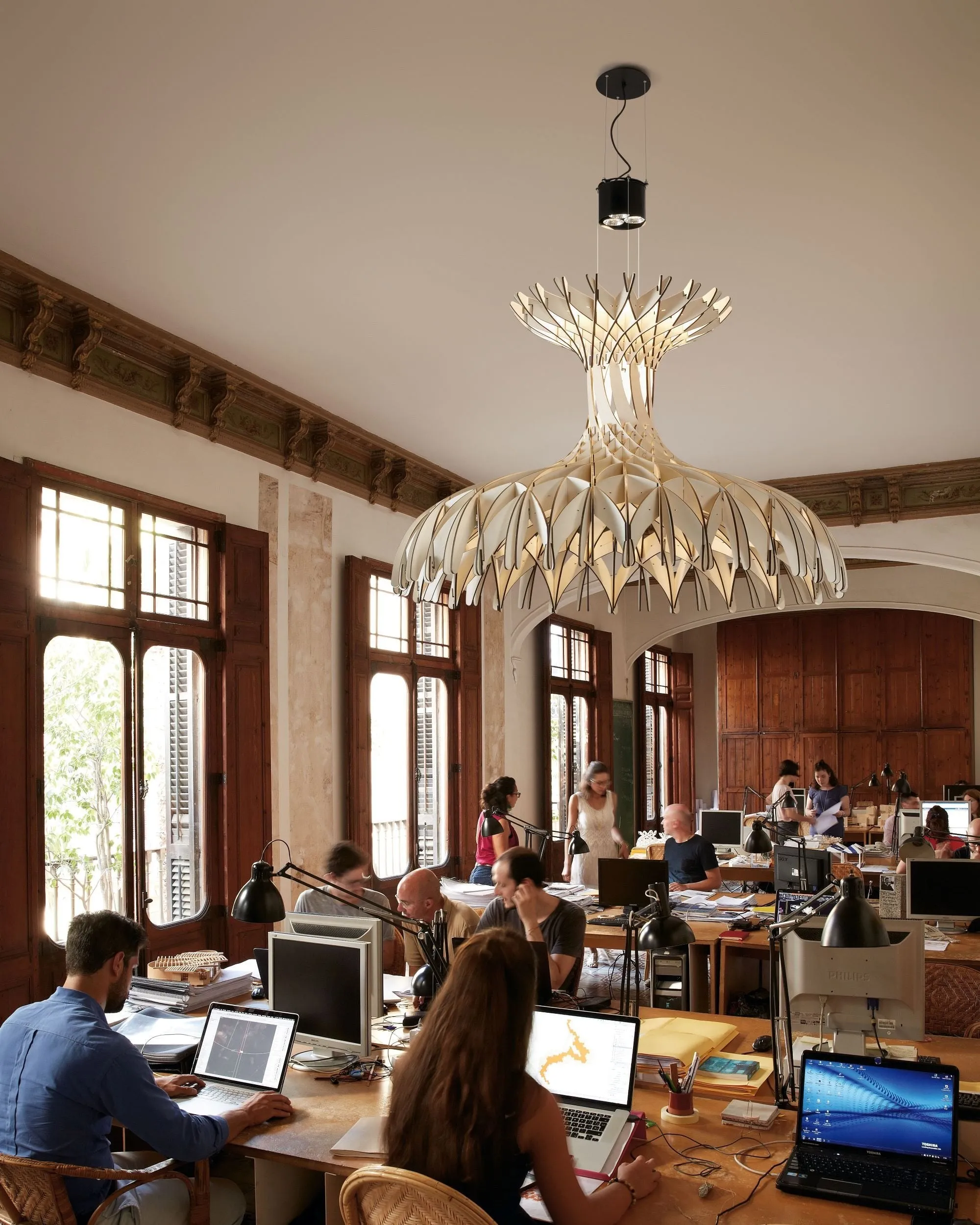 Designer Timber Dome Pendant Light