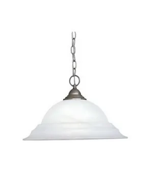 Designers Fountain Lighting 5692 PW Palladium Collection One Light Pendant in Pewter Finish