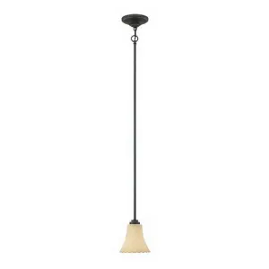 Designers Fountain Lighting 82530 BNB Ikebana Collection One Light Hanging Mini Pendant in Burnished Bronze Finish