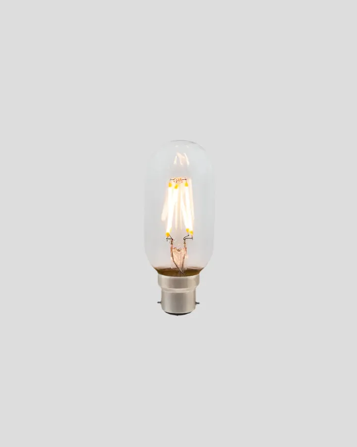 Dimmable B22 LED Short Filament | T45 | 3W | 2200K