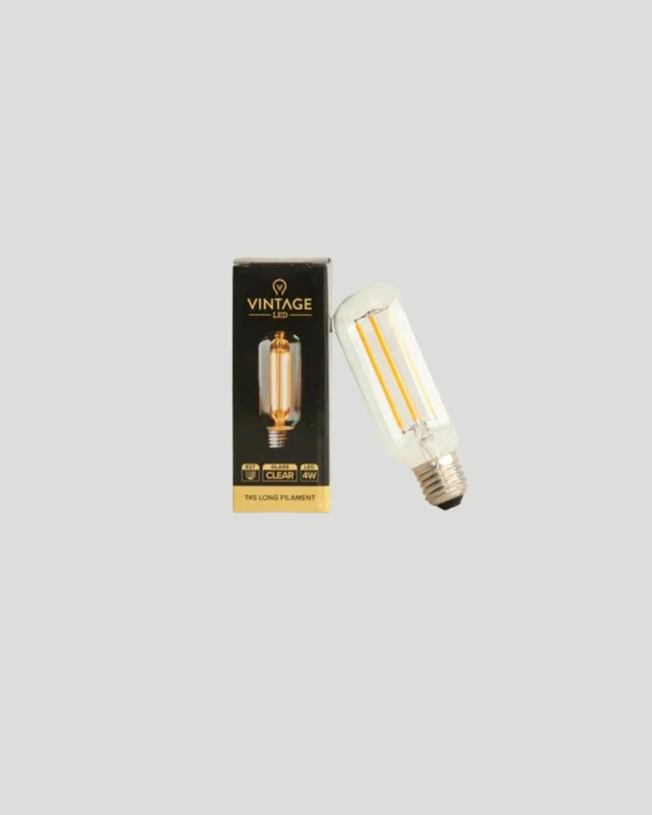 Dimmable E27 LED Long Filament | T45 | 4W | 2200K