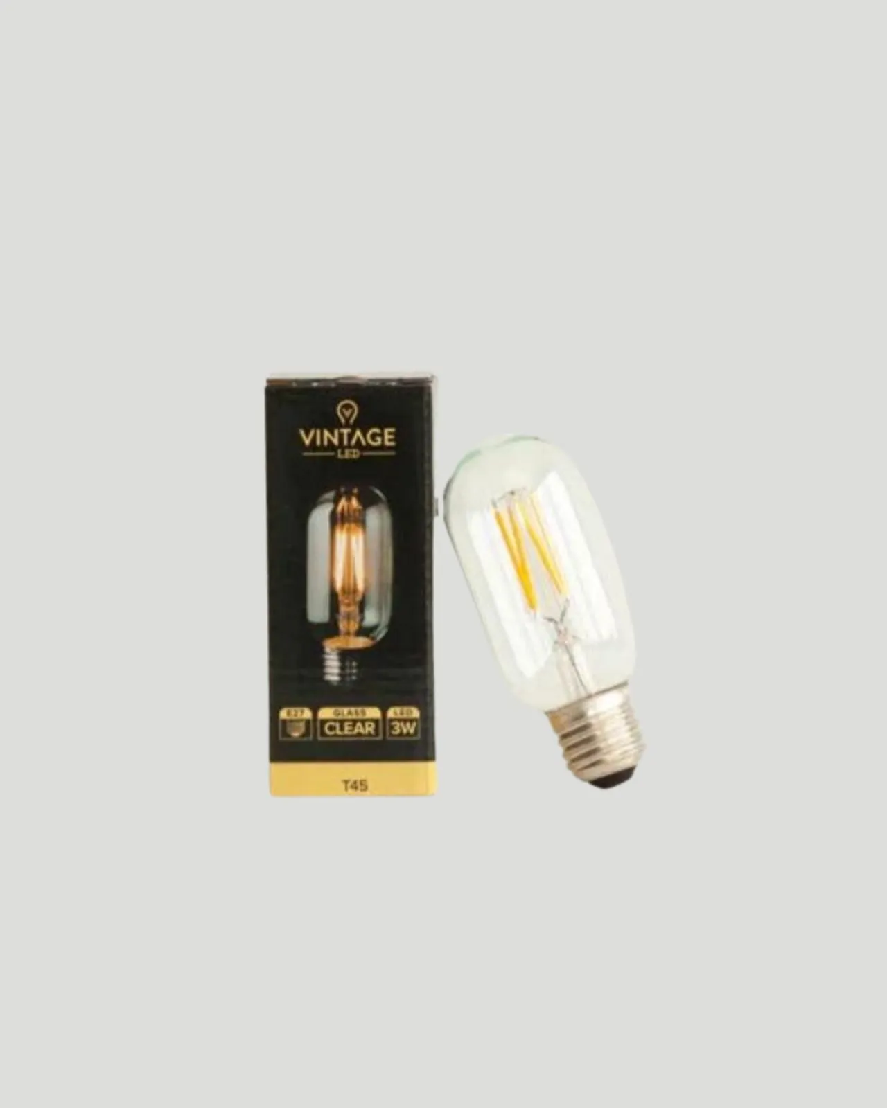 Dimmable E27 LED Short Filament | T45 | 3W | 2200K